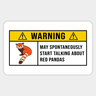 Funny Red Pandas Quote Magnet